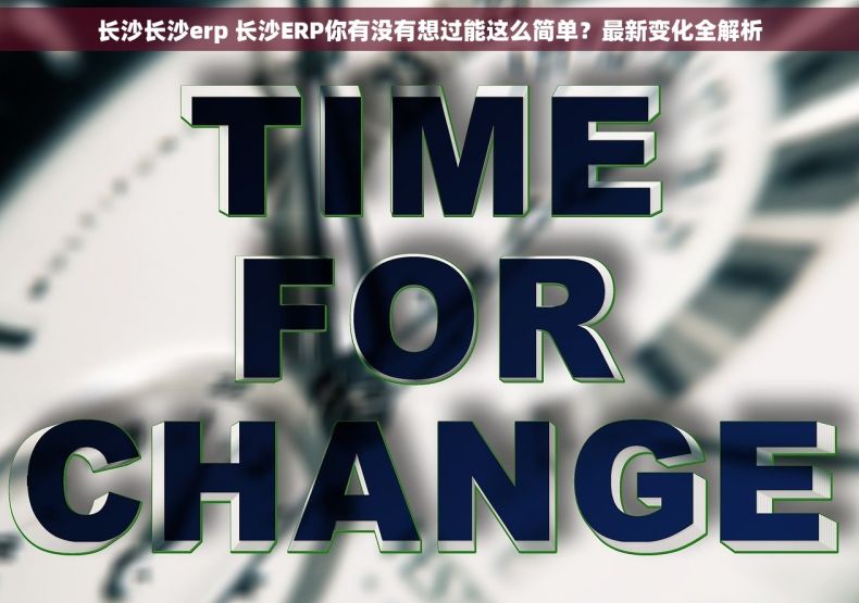 长沙长沙erp 长沙ERP你有没有想过能这么简单？最新变化全解析