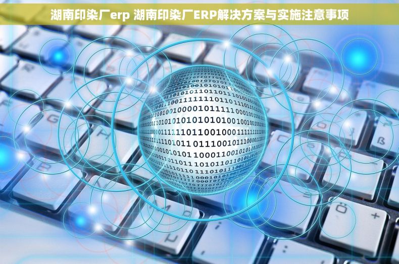 湖南印染厂erp 湖南印染厂ERP解决方案与实施注意事项