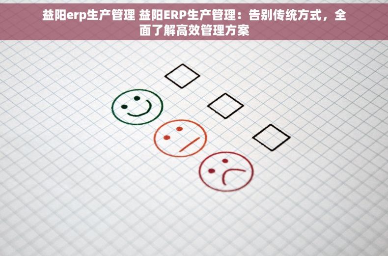 益阳erp生产管理 益阳ERP生产管理：告别传统方式，全面了解高效管理方案