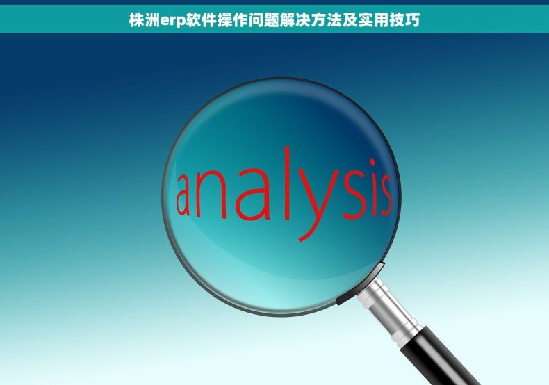 株洲erp软件操作问题解决方法及实用技巧