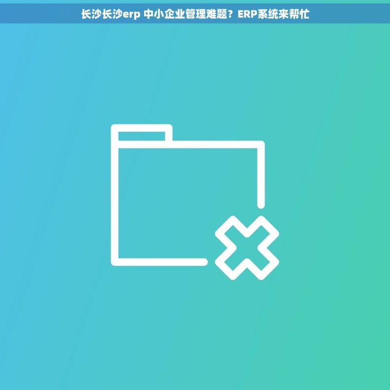 长沙长沙erp 中小企业管理难题？ERP系统来帮忙