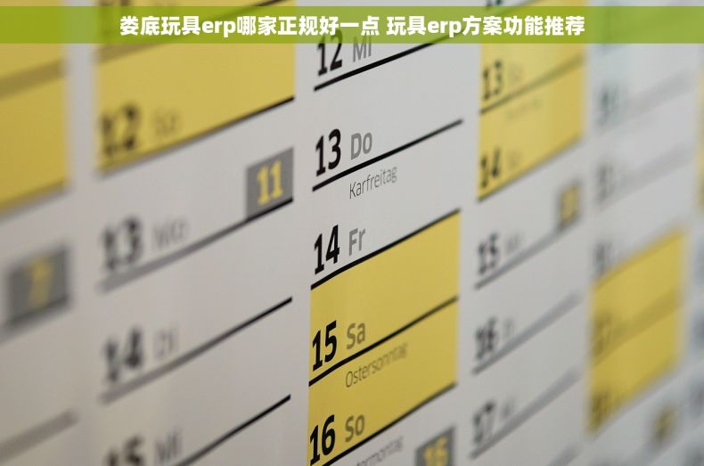 娄底玩具erp哪家正规好一点 玩具erp方案功能推荐