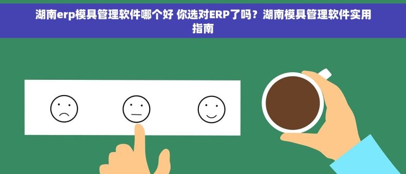 湖南erp模具管理软件哪个好 你选对ERP了吗？湖南模具管理软件实用指南