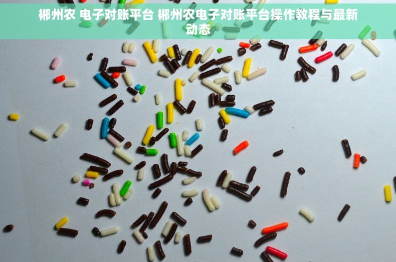 郴州农 电子对账平台 郴州农电子对账平台操作教程与最新动态