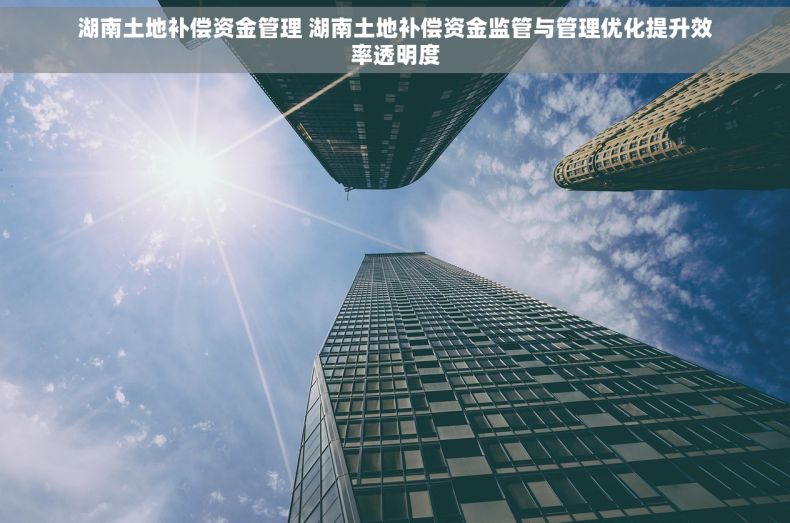 湖南土地补偿资金管理 湖南土地补偿资金监管与管理优化提升效率透明度