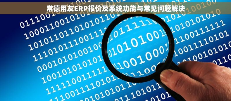 常德用友ERP报价及系统功能与常见问题解决 常德用友ERP报价及系统功能与常见问题解决