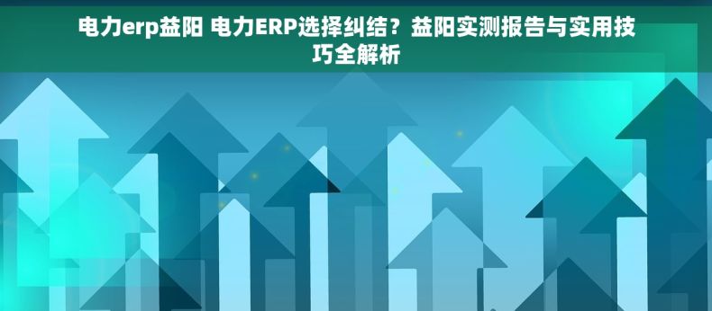 电力erp益阳 电力ERP选择纠结?益阳实测报告与实用技巧全解析 电力erp益阳 电力ERP选择纠结?益阳实测报告与实用技巧全解析