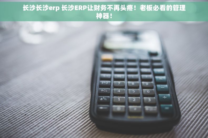 长沙长沙erp 长沙ERP让财务不再头疼!老板必看的管理神器! 长沙长沙erp 长沙ERP让财务不再头疼!老板必看的管理神器!