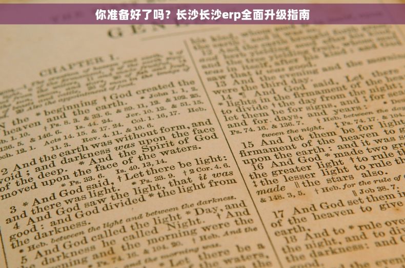 你准备好了吗?长沙长沙erp全面升级指南 你准备好了吗?长沙长沙erp全面升级指南
