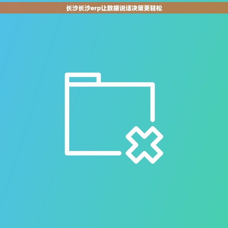 长沙长沙erp让数据说话决策更轻松