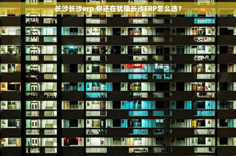 长沙长沙erp 你还在犹豫长沙ERP怎么选？