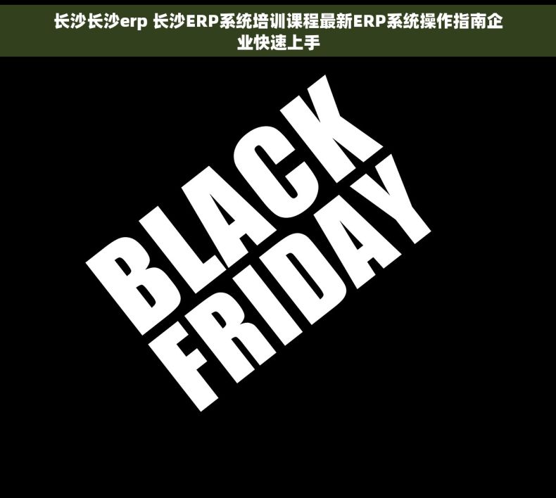 长沙长沙erp 长沙ERP系统培训课程最新ERP系统操作指南企业快速上手