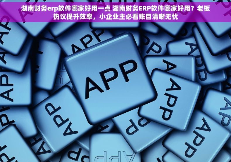 湖南财务erp软件哪家好用一点 湖南财务ERP软件哪家好用?老板热议提升效率,小企业主必看账目清晰无忧 湖南财务erp软件哪家好用一点 湖南财务ERP软件哪家好用?老板热议提升效率,小企业主必看账目清晰无忧