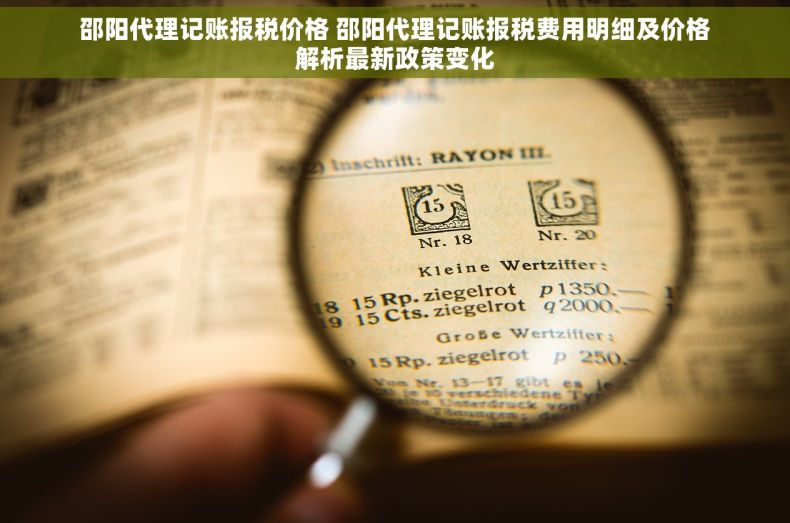 邵阳代理记账报税价格 邵阳代理记账报税费用明细及价格解析最新政策变化 邵阳代理记账报税价格 邵阳代理记账报税费用明细及价格解析最新政策变化