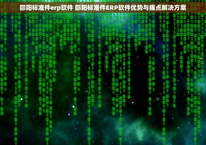 邵阳标准件erp软件 邵阳标准件ERP软件优势与痛点解决方案 邵阳标准件erp软件 邵阳标准件ERP软件优势与痛点解决方案