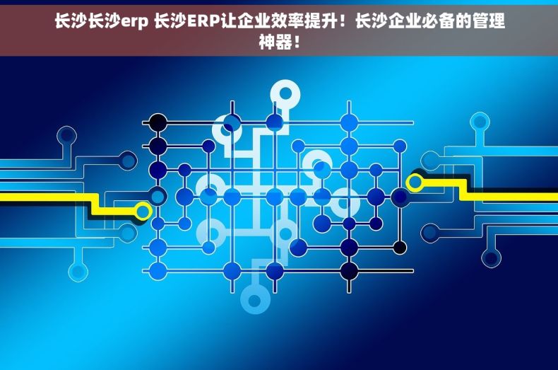长沙长沙erp 长沙ERP让企业效率提升！长沙企业必备的管理神器！