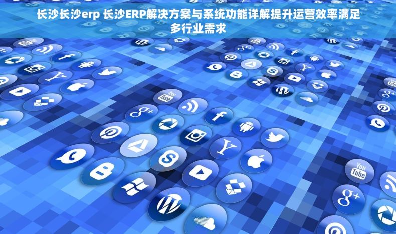 长沙长沙erp 长沙ERP解决方案与系统功能详解提升运营效率满足多行业需求
