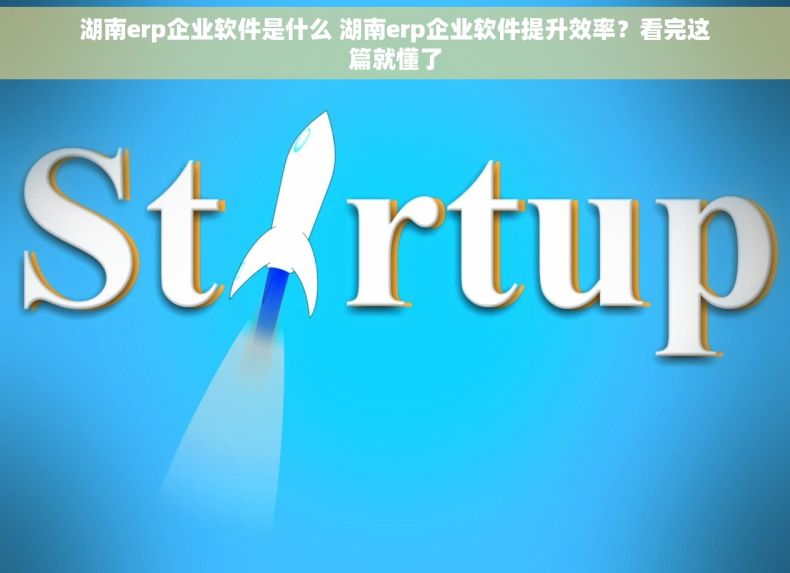 湖南erp企业软件是什么 湖南erp企业软件提升效率？看完这篇就懂了